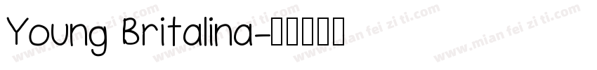 Young Britalina字体转换